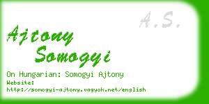 ajtony somogyi business card